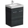 Tissino Angelo 600mm Floor Mounted Washbasin Unit - Barossa Oak -Wall Hung Vanity Units Shop 29 1201 P