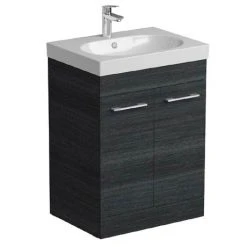 Tissino Angelo 600mm Floor Mounted Washbasin Unit - Barossa Oak