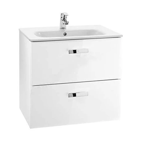 Roca Victoria Basic 600m Wall Hung Vanity Unit - Gloss White 3 Roca Victoria Basic 600m Wall Hung Vanity Unit - Gloss White
