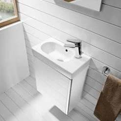 Roca Mini 450m Wall Hung Vanity Unit & Mirror Pack - Gloss White 7 Roca Mini 450m Wall Hung Vanity Unit & Mirror Pack - Gloss White -Wall Hung Vanity Units Shop 855865806 D2 460