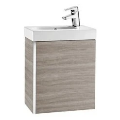 Roca Mini 450m Wall Hung Vanity Unit - Textured Grey