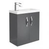 Apollo2 505mm Gloss Grey Compact Wall Hung Vanity Unit 2 Apollo2 505mm Gloss Grey Compact Wall Hung Vanity Unit -Wall Hung Vanity Units Shop APC2GWH5 np