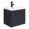 Arezzo 500 Matt Blue Wall Hung 1-Drawer Vanity Unit with Matt Black Handle 2 Arezzo 500 Matt Blue Wall Hung 1-Drawer Vanity Unit with Matt Black Handle -Wall Hung Vanity Units Shop AZB5WHVBK np