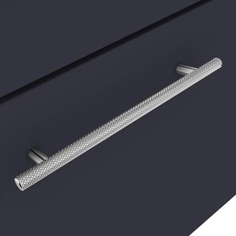 Arezzo Wall Hung Vanity Unit - Matt Blue - 500mm with Industrial Style Chrome Handle 5 Arezzo Wall Hung Vanity Unit - Matt Blue - 500mm with Industrial Style Chrome Handle - Image 3