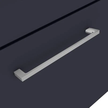 Arezzo 500 Matt Blue Wall Hung 1-Drawer Vanity Unit with Chrome Handle 5 Arezzo 500 Matt Blue Wall Hung 1-Drawer Vanity Unit with Chrome Handle - Image 3