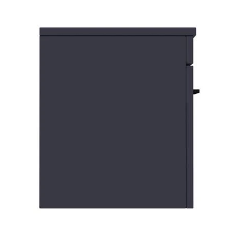 Arezzo Wall Hung Countertop Vanity Unit - Matt Blue - 600mm with Matt Black Handle 6 Arezzo Wall Hung Countertop Vanity Unit - Matt Blue - 600mm with Matt Black Handle - Image 4