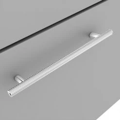 Arezzo Wall Hung Countertop Vanity Unit - Matt Grey - 600mm with Industrial Style Chrome Handle 5 Arezzo Wall Hung Countertop Vanity Unit - Matt Grey - 600mm with Industrial Style Chrome Handle -Wall Hung Vanity Units Shop AZG6WHWCHIS d1 460