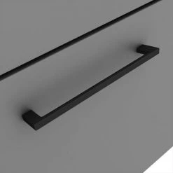 Arezzo Matt Grey Wall Hung Double Basin Vanity Unit (1205mm w. Matt Black Handles) 8 Arezzo Matt Grey Wall Hung Double Basin Vanity Unit (1205mm w. Matt Black Handles) -Wall Hung Vanity Units Shop AZWH12GMB1D d1 460