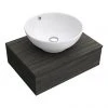 Brooklyn Floating Basin Shelf with Drawer - Black - 600mm incl. Round Basin 2 Brooklyn Floating Basin Shelf with Drawer - Black - 600mm incl. Round Basin -Wall Hung Vanity Units Shop BCTB6B4 n p