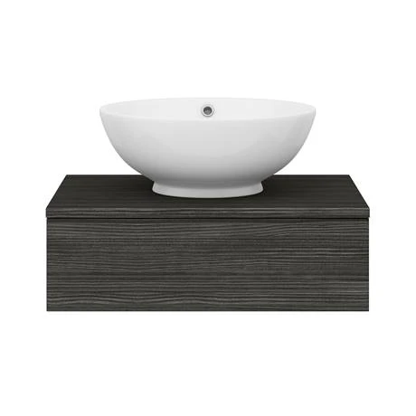 Brooklyn Floating Basin Shelf with Drawer - Black - 600mm incl. Round Basin 8 Brooklyn Floating Basin Shelf with Drawer - Black - 600mm incl. Round Basin - Image 6