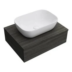 Brooklyn Floating Basin Shelf with Drawer - Black - 600mm incl. Curved Rectangular Basin 9 Brooklyn Floating Basin Shelf with Drawer - Black - 600mm incl. Curved Rectangular Basin -Wall Hung Vanity Units Shop BCTBLK6B1 n d1 460