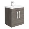 Brooklyn 500mm Grey Avola 2 Door Wall Hung Vanity Unit 2 Brooklyn 500mm Grey Avola 2 Door Wall Hung Vanity Unit -Wall Hung Vanity Units Shop BWH5GA np