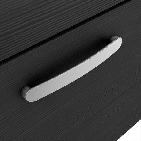 Brooklyn 600 Black Wall Hung 2 Drawer Vanity Unit with Thin-Edge Basin 5 Brooklyn 600 Black Wall Hung 2 Drawer Vanity Unit with Thin-Edge Basin - Image 3