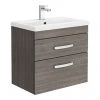 Brooklyn 600mm Grey Avola 2 Drawer Wall Hung Vanity Unit 2 Brooklyn 600mm Grey Avola 2 Drawer Wall Hung Vanity Unit -Wall Hung Vanity Units Shop BWH6G2D prod
