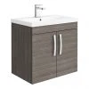 Brooklyn 600mm Grey Avola 2 Door Wall Hung Vanity Unit 1 Brooklyn 600mm Grey Avola 2 Door Wall Hung Vanity Unit -Wall Hung Vanity Units Shop BWH6GA prod