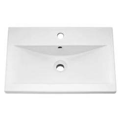 Brooklyn 600mm Grey Mist 1 Drawer Wall Hung Vanity Unit -Wall Hung Vanity Units Shop BWH6GM1D detail1 460