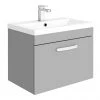 Brooklyn 600mm Grey Mist 1 Drawer Wall Hung Vanity Unit 2 Brooklyn 600mm Grey Mist 1 Drawer Wall Hung Vanity Unit -Wall Hung Vanity Units Shop BWH6GM1D n p