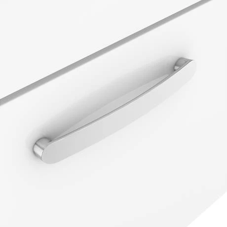 Brooklyn 600mm White Gloss 2 Drawer Wall Hung Vanity Unit 7 Brooklyn 600mm White Gloss 2 Drawer Wall Hung Vanity Unit - Image 5