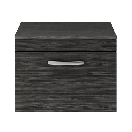 Brooklyn Wall Hung Countertop Basin Unit - Black - 605mm incl. Basin 6 Brooklyn Wall Hung Countertop Basin Unit - Black - 605mm incl. Basin - Image 4