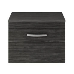 Brooklyn Wall Hung Countertop Vanity Unit - Black - 605mm 10 Brooklyn Wall Hung Countertop Vanity Unit - Black - 605mm -Wall Hung Vanity Units Shop BWH6WTB d1 460
