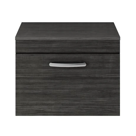 Brooklyn Wall Hung Countertop Vanity Unit - Black - 605mm 6 Brooklyn Wall Hung Countertop Vanity Unit - Black - 605mm - Image 4