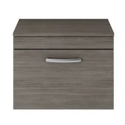 Brooklyn Wall Hung Countertop Basin Unit - Grey Avola - 605mm inc. Basin -Wall Hung Vanity Units Shop BWH6WTG VES131 d1 460