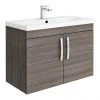 Brooklyn 800mm Grey Avola 2 Door Wall Hung Vanity Unit 2 Brooklyn 800mm Grey Avola 2 Door Wall Hung Vanity Unit -Wall Hung Vanity Units Shop BWH82DGA np