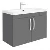Brooklyn 800mm Gloss Grey 2 Door Wall Hung Vanity Unit 1 Brooklyn 800mm Gloss Grey 2 Door Wall Hung Vanity Unit -Wall Hung Vanity Units Shop BWH82DGRY n p