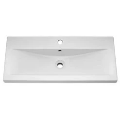 Brooklyn 800mm Gloss Grey 1 Drawer Wall Hung Vanity Unit -Wall Hung Vanity Units Shop BWH8GG d1 460