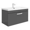 Brooklyn 800mm Gloss Grey 1 Drawer Wall Hung Vanity Unit 2 Brooklyn 800mm Gloss Grey 1 Drawer Wall Hung Vanity Unit -Wall Hung Vanity Units Shop BWH8GG np