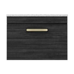 Brooklyn Wall Hung Countertop Vanity - Black - 600mm with White Worktop & Brushed Brass Handle 11 Brooklyn Wall Hung Countertop Vanity - Black - 600mm with White Worktop & Brushed Brass Handle -Wall Hung Vanity Units Shop BWHB6WW BB d4 460