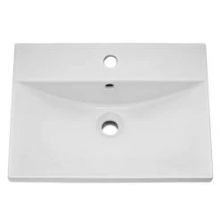 Brooklyn 500 Grey Avola Wall Hung 1-Drawer Vanity Unit with Thin-Edge Basin -Wall Hung Vanity Units Shop BWHSD5GATE d1 460