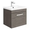 Brooklyn 500mm Grey Avola Wall Hung Vanity Unit - Single Drawer 1 Brooklyn 500mm Grey Avola Wall Hung Vanity Unit - Single Drawer -Wall Hung Vanity Units Shop BWHSD5GRY prod