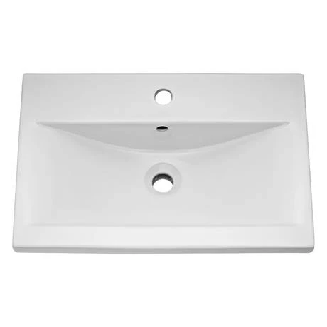 Brooklyn 500mm Natural Oak Wall Hung 1-Drawer Vanity Unit with Brushed Brass Handle 4 Brooklyn 500mm Natural Oak Wall Hung 1-Drawer Vanity Unit with Brushed Brass Handle - Image 2