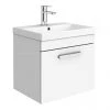 Brooklyn 500 Gloss White Wall Hung 1-Drawer Vanity Unit with Thin-Edge Basin -Wall Hung Vanity Units Shop BWHSD5WHTTE p