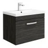 Brooklyn 600mm Black Wall Hung Vanity Unit - Single Drawer 2 Brooklyn 600mm Black Wall Hung Vanity Unit - Single Drawer -Wall Hung Vanity Units Shop BWHSD6BLK nwp