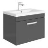 Brooklyn 600mm Gloss Grey Wall Hung 1 Drawer Vanity Unit 2 Brooklyn 600mm Gloss Grey Wall Hung 1 Drawer Vanity Unit -Wall Hung Vanity Units Shop BWHSD6GG np