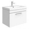 Brooklyn 600 Gloss White Wall Hung 1-Drawer Vanity Unit with Thin-Edge Basin 2 Brooklyn 600 Gloss White Wall Hung 1-Drawer Vanity Unit with Thin-Edge Basin -Wall Hung Vanity Units Shop BWHSD6WHTTE p