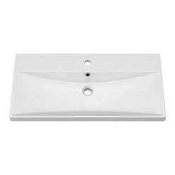 Brooklyn 800 Black Wall Hung 1-Drawer Vanity Unit with Thin-Edge Basin 8 Brooklyn 800 Black Wall Hung 1-Drawer Vanity Unit with Thin-Edge Basin -Wall Hung Vanity Units Shop BWHSD8BLKTE D1 460