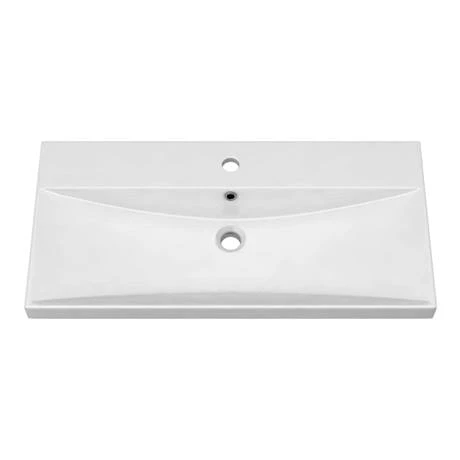 Brooklyn 800 Grey Avola Wall Hung 1-Drawer Vanity Unit with Thin-Edge Basin 4 Brooklyn 800 Grey Avola Wall Hung 1-Drawer Vanity Unit with Thin-Edge Basin - Image 2