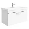 Brooklyn 800 Gloss White Wall Hung 1-Drawer Vanity Unit with Thin-Edge Basin 2 Brooklyn 800 Gloss White Wall Hung 1-Drawer Vanity Unit with Thin-Edge Basin -Wall Hung Vanity Units Shop BWHSD8WHTTE p