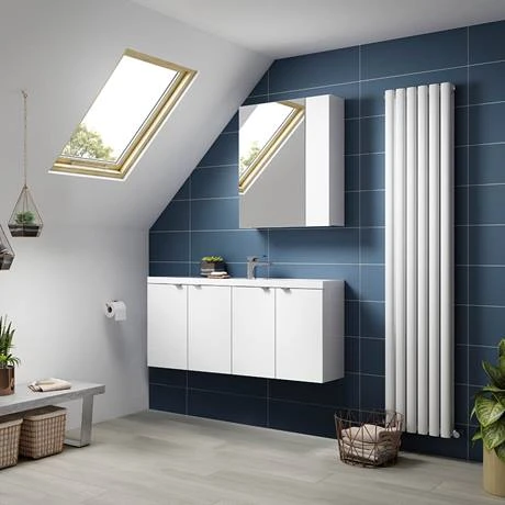 Hudson Reed 1200mm Gloss White Wall Hung Compact Combination Unit (600 Vanity x 2) 4 Hudson Reed 1200mm Gloss White Wall Hung Compact Combination Unit (600 Vanity x 2) - Image 3