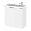 Hudson Reed Fusion 500mm Gloss White Wall Hung Compact Unit & Basin 1 Hudson Reed Fusion 500mm Gloss White Wall Hung Compact Unit & Basin -Wall Hung Vanity Units Shop CBI138 P