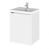 Hudson Reed Fusion 400mm Gloss White Full Depth Wall Hung Unit & Basin -Wall Hung Vanity Units Shop CBI139 P