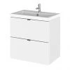Hudson Reed Fusion 500mm Gloss White Full Depth Wall Hung 2-Drawer Unit & Basin 2 Hudson Reed Fusion 500mm Gloss White Full Depth Wall Hung 2-Drawer Unit & Basin -Wall Hung Vanity Units Shop CBI141 P