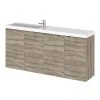 Hudson Reed 1200mm Driftwood Wall Hung Compact Combination Unit (600 Vanity x 2) 1 Hudson Reed 1200mm Driftwood Wall Hung Compact Combination Unit (600 Vanity x 2) -Wall Hung Vanity Units Shop CBI235 P