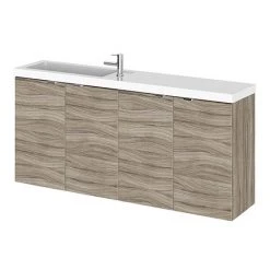 Wall Hung Vanity Units Shop 36 Hudson Reed 1200mm Driftwood Wall Hung Compact Combination Unit (600 Vanity x 2)