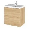 Hudson Reed Fusion 500mm Natural Oak Full Depth Wall Hung 2-Door Unit & Basin 2 Hudson Reed Fusion 500mm Natural Oak Full Depth Wall Hung 2-Door Unit & Basin -Wall Hung Vanity Units Shop CBI340 P