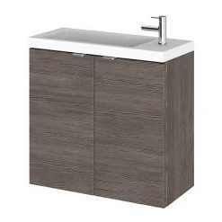 Wall Hung Vanity Units Shop 28 Hudson Reed 600mm Grey Avola Wall Hung Compact Unit & Basin