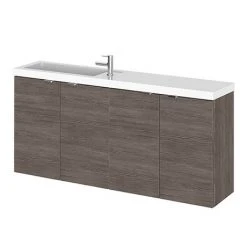 Wall Hung Vanity Units Shop 30 Hudson Reed 1200mm Grey Avola Wall Hung Compact Combination Unit (600 Vanity x 2)